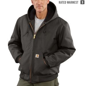 CARHARTT LOOSE FIT FIRM DUCK INSULATED FLANNEL-LINED ACTIVE JAC - XL TALL